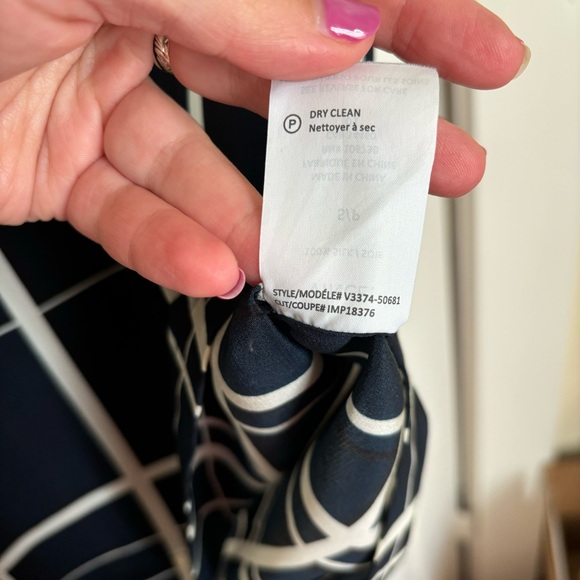 Vince Windowpane Silk Dress - Picture 6 of 10